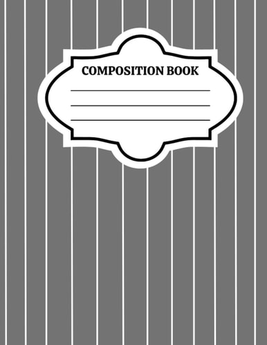 Notebook: Striped Notebook - 8.5" X 11" - 110 Lined Pages
