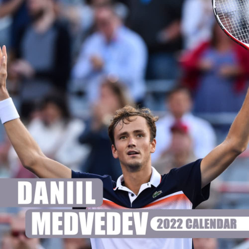 Dαnííl Mєdvєdєv Tennis Player Calendar 2022: A Great Gift For Dαnííl Mєdvєdєv Lovers To Have Holiday | Lunar Moon Phases | Calendario Calendrier Kalender 2022 Bonus 4 Months 2023