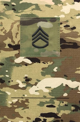 Army OCP Notebook: Operational Camouflage Pattern with SSG Rank