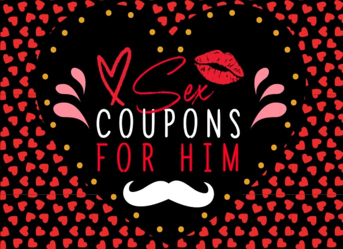 Sex Coupons For Him: 50 Sexy, Dirty & Naughty Coupons Gift For Boyfriend or Husband | Perfect Valentines Day, Anniversary or Birthday For Him