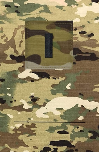 Army OCP Notebook: Operational Camouflage Pattern with 1LT Rank