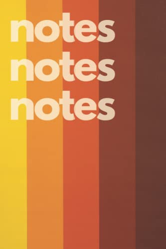 Notes: 1970's inspired Notebook - 120 pages - (6 x 9 in)