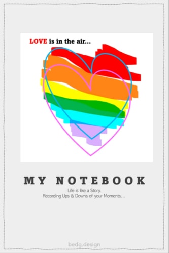 Rainbow Heart Notebook
