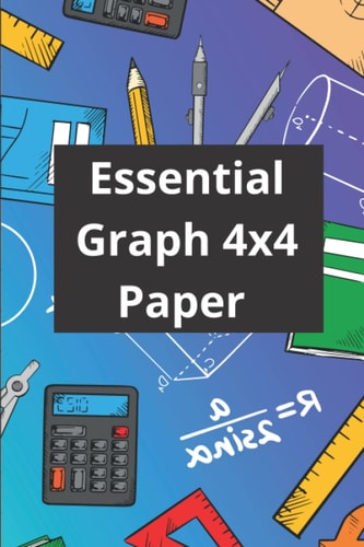 Essential Graph 4x4 Paper: 6x9 Notebook 120 pages high quality paper Office, school and home product