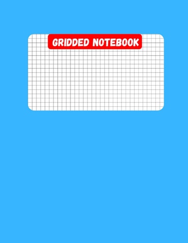 gridded notebook: White Square Line Paper glossy cover