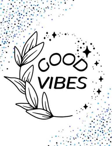 GOOD VIBE NOTEBOOK: GOOD VIBE NOTEBOOK-8.5" x 11-110 College Ruled Pages- High Quality