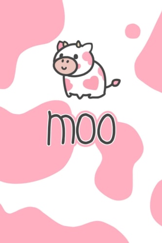 Moo: Pink Strawberry Cow Journal