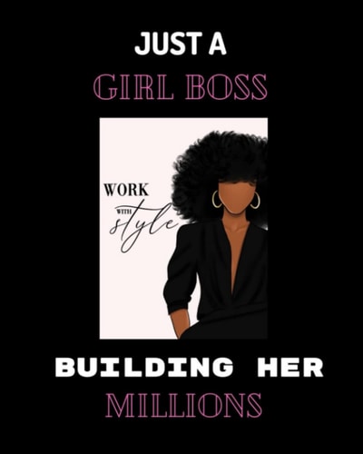 Just A Girl Boss Building Her Millions: Personal Expense Tracker 8X10 , Mileage Log, Tax Checklist Notebook, 106 Pages, Simple Mileage Log, Tax ... Book for Small Business & Personal Finance.