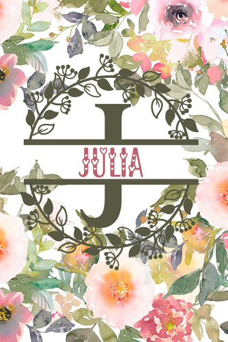Julia: Julia's Personalized TO DO planner. Elegant Floral Design Cover. Lined Notebook, ToDo Notepad Planning Tool For Women. Optimize Your Week and Boost Your Productivity.
