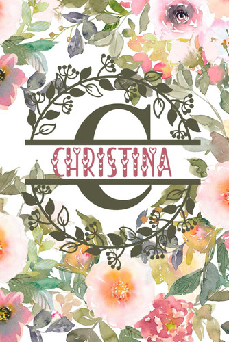 Christina: Christina's Personalized TO DO planner. Elegant Floral Design Cover. Lined Notebook, ToDo Notepad Planning Tool For Women. Optimize Your Week and Boost Your Productivity.
