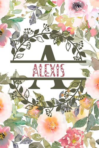 Alexis: Alexis's Personalized TO DO planner. Elegant Floral Design Cover. Lined Notebook, ToDo Notepad Planning Tool For Women. Optimize Your Week and Boost Your Productivity.