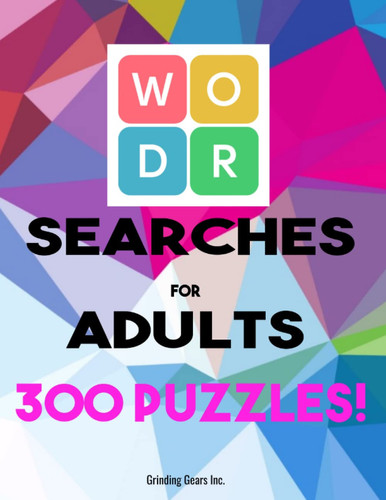 300 Word Search Puzzle Book for Adults: Easy Read Format! 300 Word Searches Included!