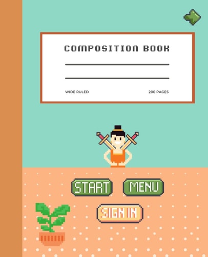 Composition Book Notebook 7.5" x 9.25" - 200-Page Wide-Ruled Composition Books for Home, School, Office: Notebook 7.5" x 9.25" - ... Composition Books for Home, School, Office