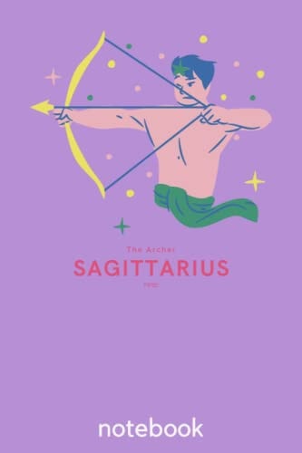Zodiac Notebook - Sagittarius: Sign With Sign's Power Colour Blank Lined Notebook