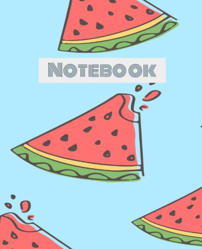 Watermelon Fruit Notebook: College Ruled Composition Notebook