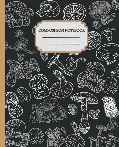 Vintage Mushroom Composition Notebook