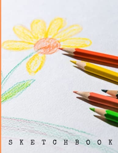 Sketchbook - Affordable on a large print of 8.5 x 11, blank paper, great for sketching and doodling