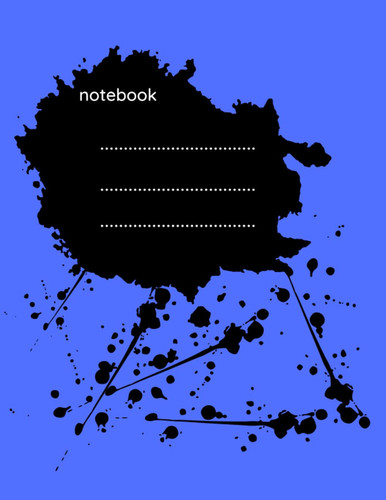 Kate Spade New York Large College: Notebook, college student blogs in the form of ink blots, Size 8.5 x 11, 120 pages
