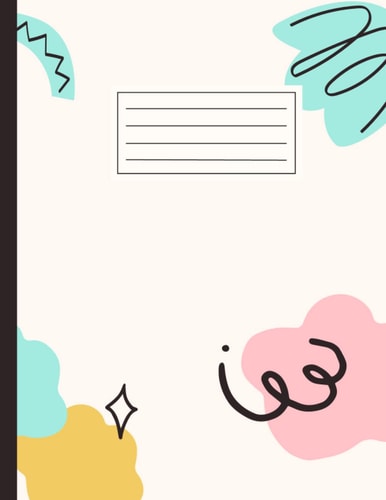Composition Book Notebook 8.5" x 11" - 120-Page Wide-Ruled Composition Books for Home, School, Office: Blank Lined
