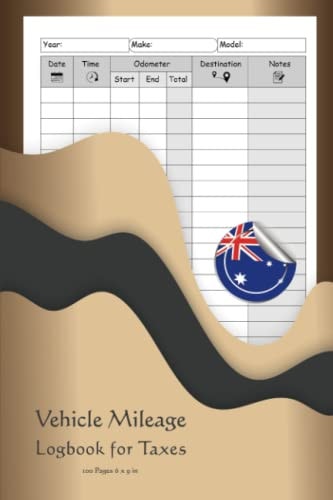 Mileage Log Book For Taxes: Log Book For Car, Mileage Tracker, Tracker for Business Auto Driving Record Books for Taxes Vehicle Expense -USA-P-20