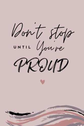 PROUD - Notebook: Journal | Planner | Diary | Lined paper (Affirmation front covers)