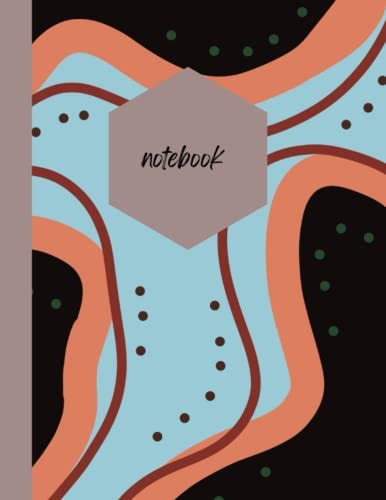 Abstract Art Blue and Orange Notebook