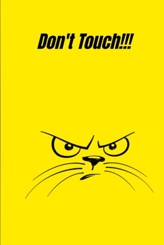 Hardcover Ruled Journal Notebook for Grumpy Cat Lovers (200 pages, 6x9): Angry Kitty Diary