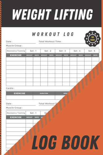 Weight Lifting Log Book: Workout Log Book | Workout and Fitness Planners for Men, Womens Weight lifting journal, Training Work buddy gift.