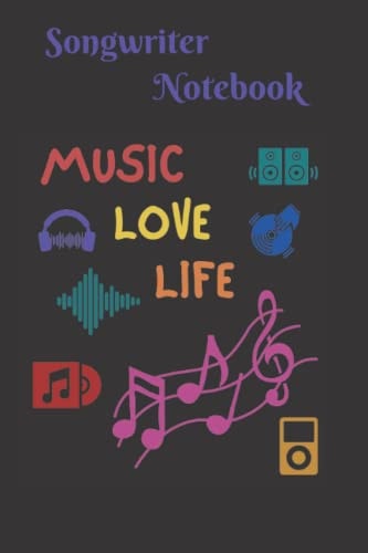 Songwriter notebook: retro notebook