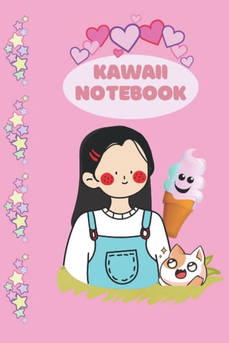 Notebook: Kawaii Cover Blank Lined Notebook