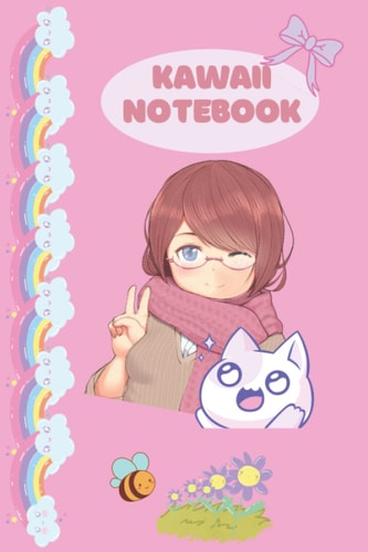 Notebook: Kawaii Lined Blank Notebook