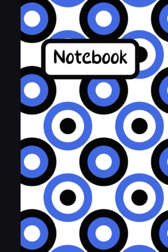 Retro Blue Circle: Notebook Classic Gift Reminiscent Of 1970's