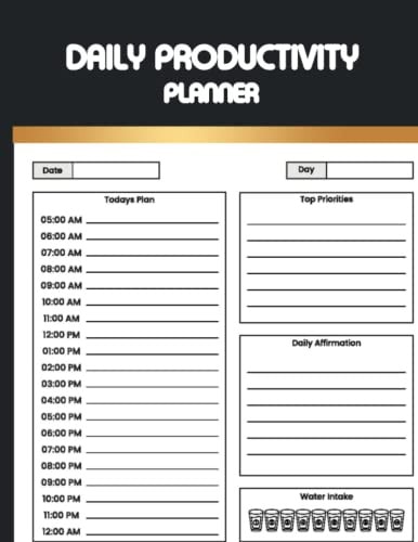 Daily Productivity Planner: Daily Productivity Planner Minimalistic Aesthetic Affirmation & Manifestation Planner to Help You Achieve Your Goals