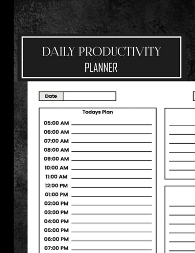 Daily Productivity Planner: Daily Productivity Planner Minimalistic Aesthetic Affirmation & Manifestation Planner to Help You Achieve Your Goals for men and women