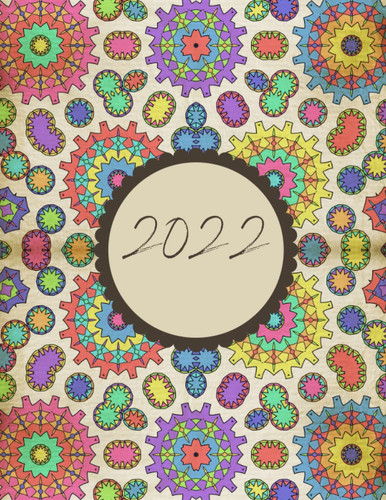 2022: Grand Agenda 2022 Semainier grand format A4 souple (21 x 29,7 cm) calendrier de janvier 2022 à décembre 2022, simple & graphique, idéal prise de ... texturés abstraits (French Edition)