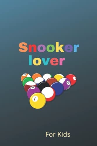 Snooker lover For Kids: Snooker is my favorite HOBBY Blank Lined Journal Notebook; Funny Notebook, journal, Ruled, Writing ... for Snooker lovers,Girls & Teen & Kids Writing, Snooker gifts