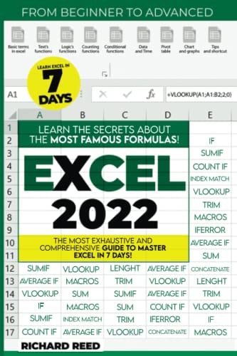 Excel 2022: The #1 Guide to Master All the Functions and Formulas to Become a Professional in Just 7 Days With Practical Examples, Step-by-Step Explanations, and Tips & Tricks