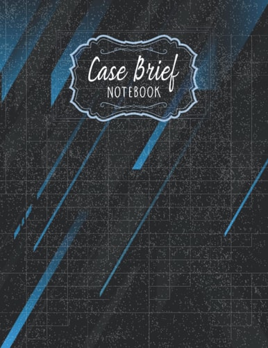 Case Brief Notebook: A Note Taking Sheets For Law School Students