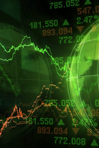Stock Market Lined Notebook