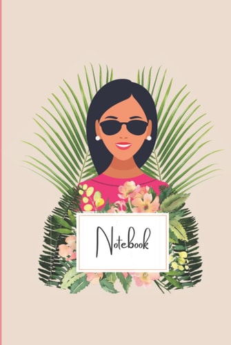 Notebook: Floral Palm Leaves 200 page Blank Lined Notebook Journal
