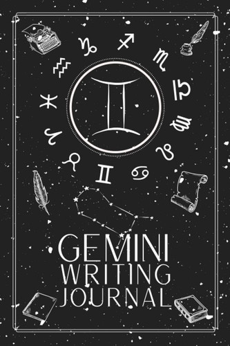 Gemini Writing Journal: Zodiac Sign/Symbol Line Journal For Writers, Bookstagrammers, and Astrologers - 200 Pages