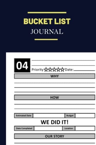 Bucket List Journal - 6X9: Deep Questions and Meaningful Activities to Help Plan Your Life's Adventures (Relationship Books for Couples) for Women