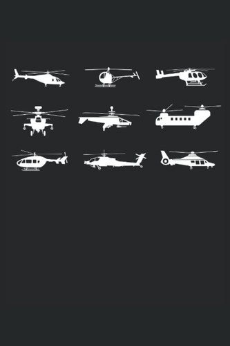 Hubschrauber Helikopter Modelle: Notizbuch und Tagebuch mit 120 Seiten liniertes Papier - Handliches Format (15,24 × 22,86 cm entspricht ungefähr DIN A5) (German Edition)