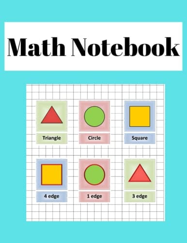 Math Notebook: Can be used by schoolchildren and high school students.
