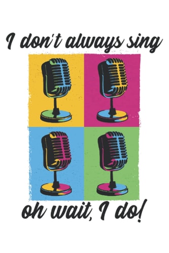 Singing singer saying: Checkered Journal 6'' x 9'' (14.24 x 22.86 cm), 120 pages