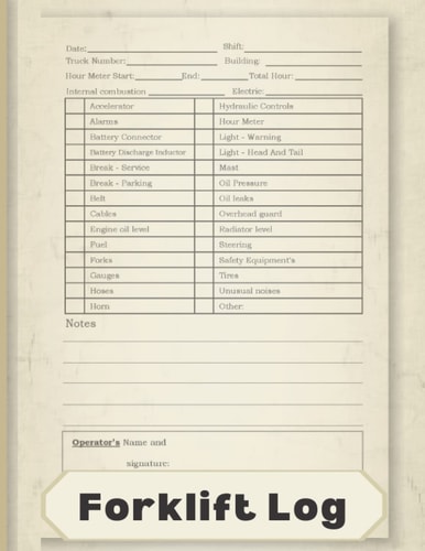 Forklift Log: Daily Inspection Checklist