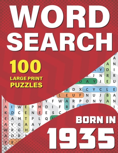 Word Search: You Were Born In 1935: Large Print Word Search Book For Adults To Pass Time