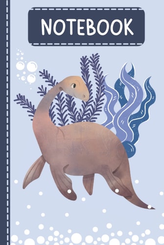 Notebook: Cute Dinosaur Lined Blank Notebook Journal