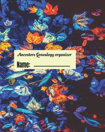 Genealogy organizer and planner. Genealogy notebook with family tree charts to fill in. Decorated flourish cover with designed lined 120 pages. 8x10 ... Genealogy notebook 2022. Family tree workbook