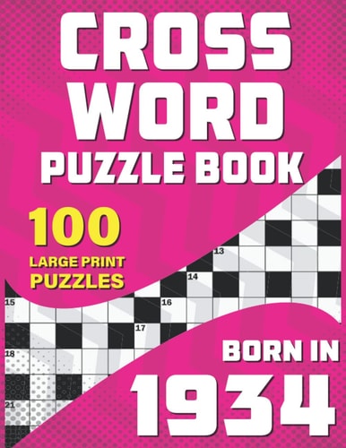 Crossword Puzzle Book: Born In 1934